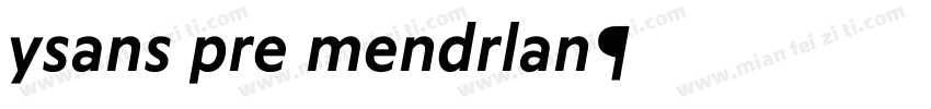 ysans pro mondrian字体转换